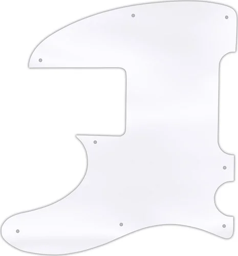 WD Custom Pickguard For Left Hand Squier By Fender Vintage Modified Telecaster Bass #45T Clear Acrylic Thin