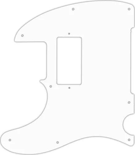 WD Custom Pickguard For Left Hand Squier By Fender John 5 Signature Telecaster #02M White Matte