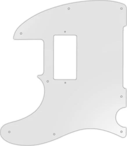 WD Custom Pickguard For Left Hand Squier By Fender John 5 Signature Telecaster #22 Translucent Milk White