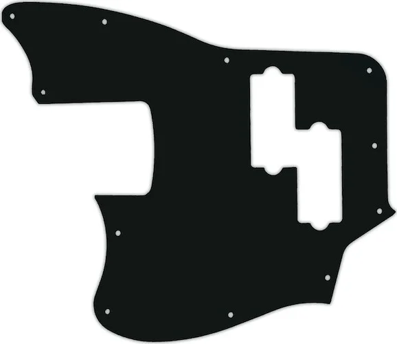WD Custom Pickguard For Left Hand Squier By Fender Vintage Modified Jaguar Bass Special SS #01A Black Acrylic