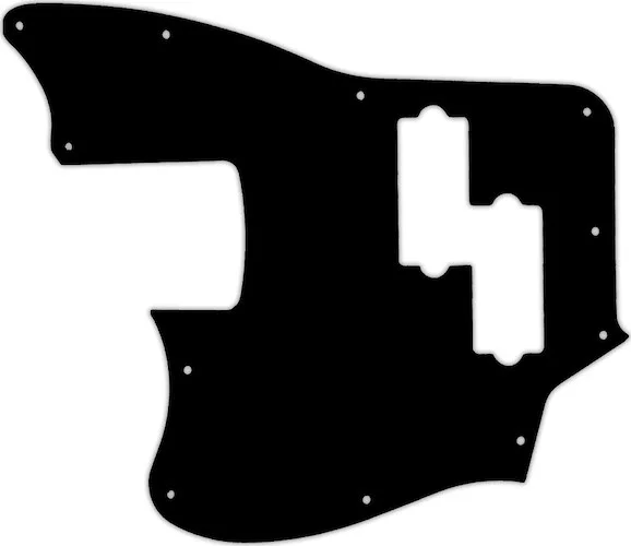 WD Custom Pickguard For Left Hand Squier By Fender Vintage Modified Jaguar Bass Special SS #01T Black Thin