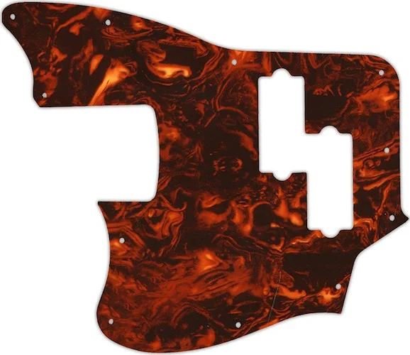 WD Custom Pickguard For Left Hand Squier By Fender Vintage Modified Jaguar Bass Special SS #05F Faux Tortiose