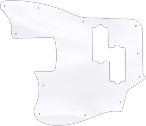 WD Custom Pickguard For Left Hand Squier By Fender Vintage Modified Jaguar Bass Special SS #45T Clear Acrylic 