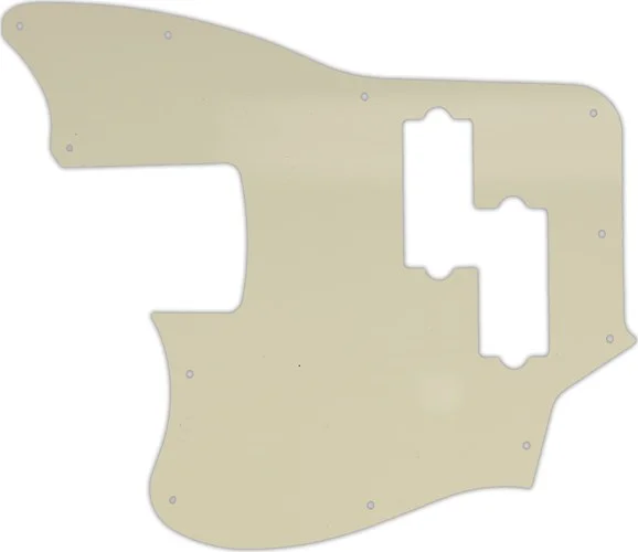 WD Custom Pickguard For Left Hand Squier By Fender Vintage Modified Jaguar Bass Special SS #55 Parchment 3 Ply