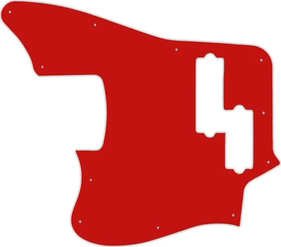 WD Custom Pickguard For Left Hand Squier By Fender 5 String Vintage Modified Jaguar Bass V Special #07S Red So