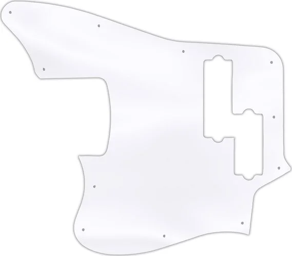 WD Custom Pickguard For Left Hand Squier By Fender 5 String Vintage Modified Jaguar Bass V Special #45 Clear A