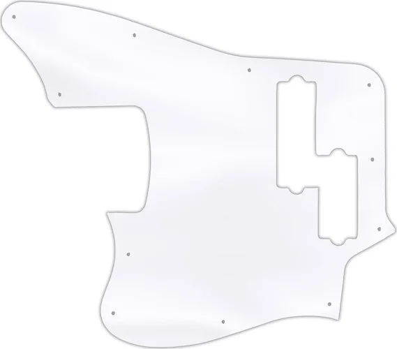 WD Custom Pickguard For Left Hand Squier By Fender 5 String Vintage Modified Jaguar Bass V Special #45T Clear 