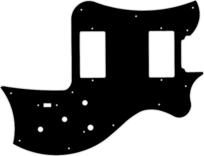 WD Custom Pickguard For Maton Australia 2014 MS500 #01T Black Thin