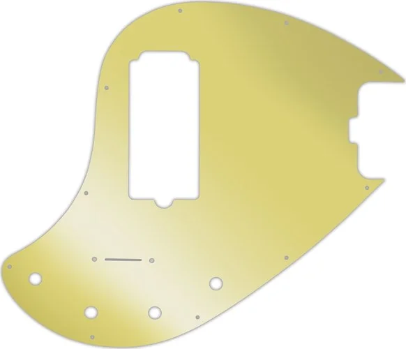 WD Custom Pickguard For Music Man 5 String StingRay 5-H Through Neck Bass #10GD Gold Mirror