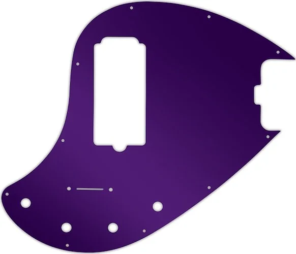 WD Custom Pickguard For Music Man 5 String StingRay 5-H Through Neck Bass #10PR Purple Mirror