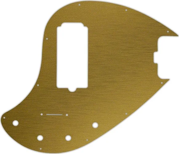 WD Custom Pickguard For Music Man 5 String StingRay 5-H Through Neck Bass #14 Simulated Brushed Gold