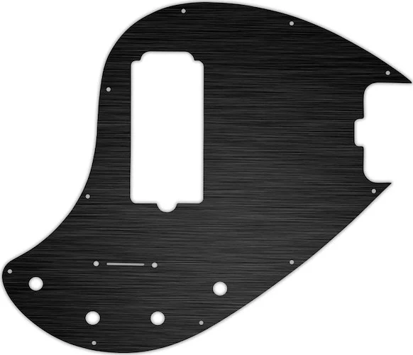 WD Custom Pickguard For Music Man 5 String StingRay 5-H Through Neck Bass #27 Simulated Black Anodiz