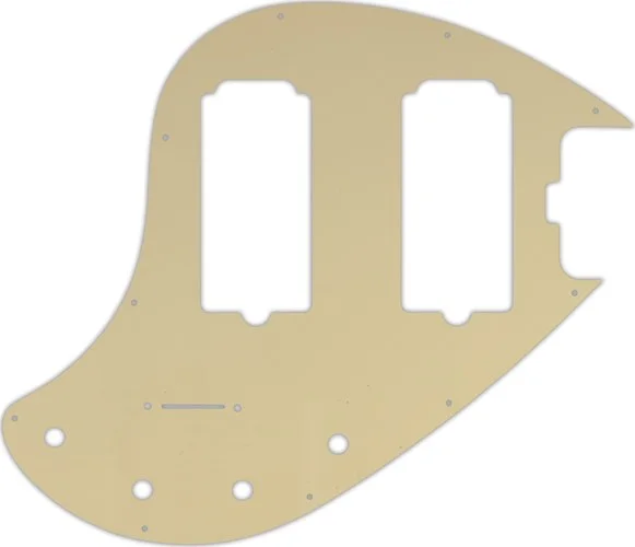 WD Custom Pickguard For Music Man 5 String StingRay 5-HH Through Neck Bass #06 Cream