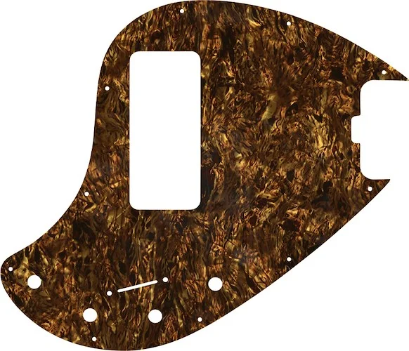 WD Custom Pickguard For Music Man 5 String StingRay 5-H Through Neck Bass With Old Style Rounded Humbucker #28TBP Tortoise Brown Pearl