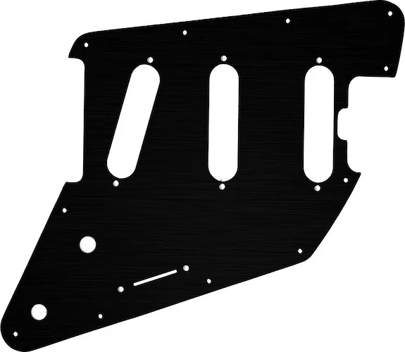 WD Custom Pickguard For Music Man Albert Lee SSS #27 Simulated Black Anodized