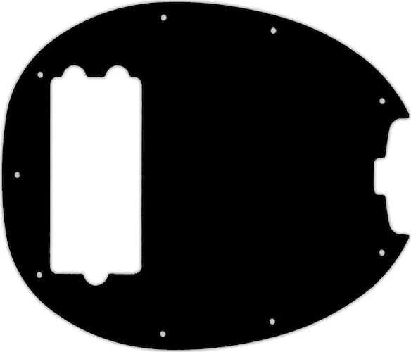 WD Custom Pickguard For Music Man Old Smoothie 40th Anniversary StingRay Bass #01 Black