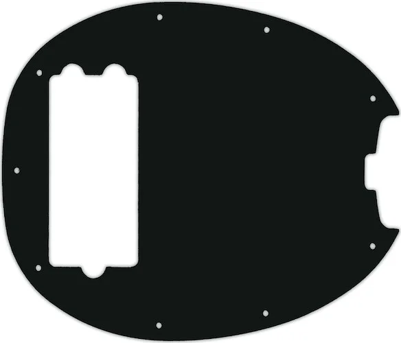 WD Custom Pickguard For Music Man Old Smoothie 40th Anniversary StingRay Bass #01A Black Acrylic