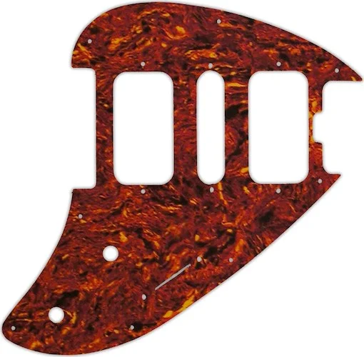 WD Custom Pickguard For Music Man Silhouette #05W Tortoise Shell/White