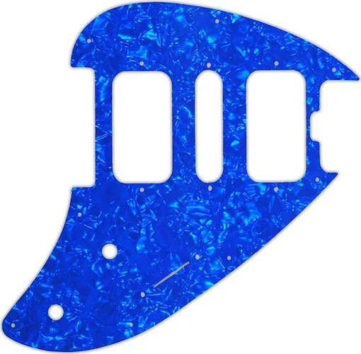 WD Custom Pickguard For Music Man Silhouette #28BU Blue Pearl/White/Black/White