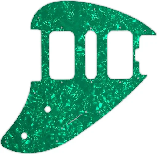 WD Custom Pickguard For Music Man Silhouette #28GR Green Pearl/White/Black/White