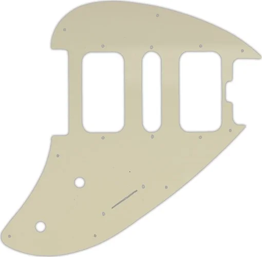 WD Custom Pickguard For Music Man Silhouette #55 Parchment 3 Ply