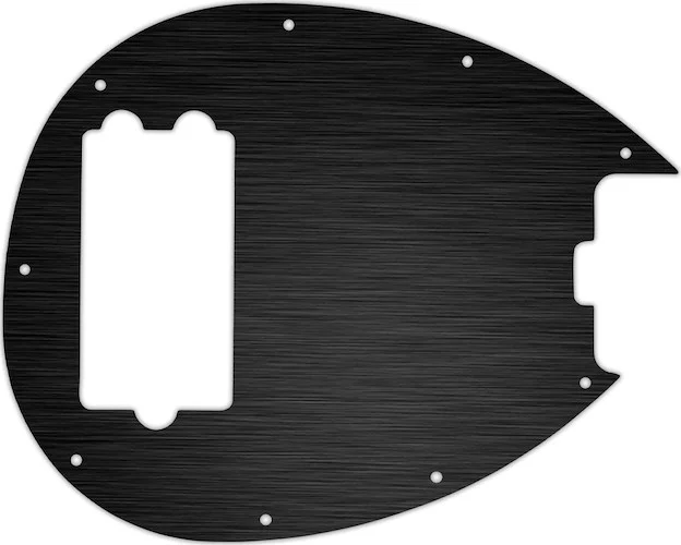 WD Custom Pickguard For Music Man Sterling 4-H Bass #27 Simulated Black Anodized