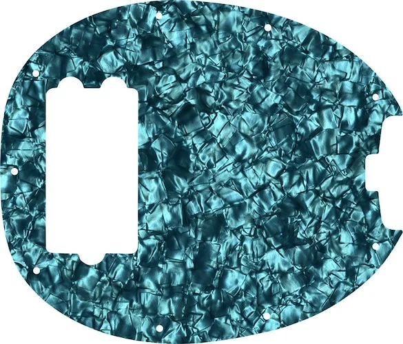 WD Custom Pickguard For Music Man StingRay Classic Bass #28AQ Aqua Pearl/Black/White/Black