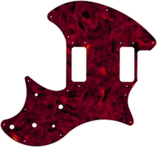 WD Custom Pickguard For Ovation Breadwinner #05T Tortoise Shell Solid (Semi-Transparent)