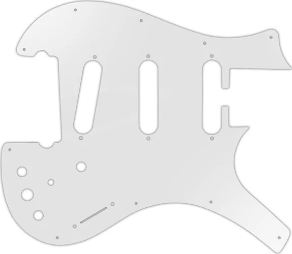 WD Custom Pickguard For Parker 3 Single Coil Nitefly V1 #22 Translucent Milk White