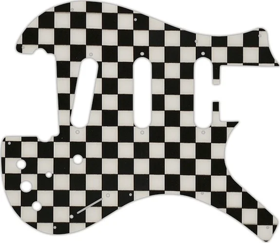 WD Custom Pickguard For Parker 3 Single Coil Nitefly V1 #CK01 Checkerboard Graphic