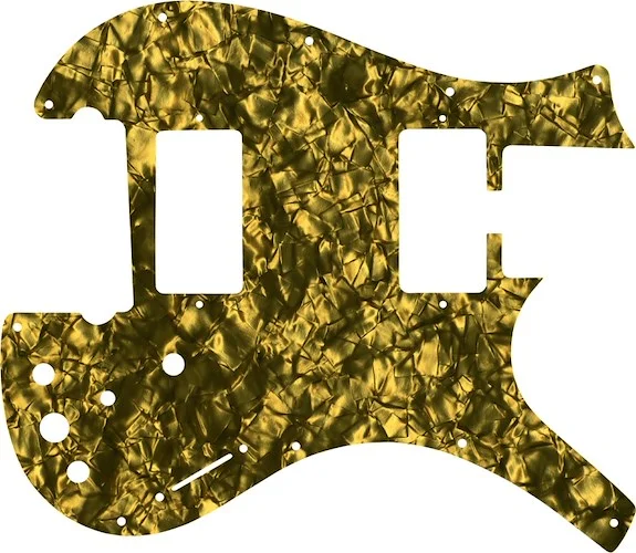 WD Custom Pickguard For Parker Dual Humbucker Nitefly M #28GD Gold Pearl/Black/White/Black