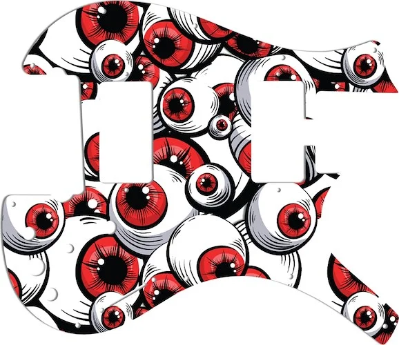 WD Custom Pickguard For Parker Dual Humbucker Nitefly M #GHA01 Red Eye Graphic