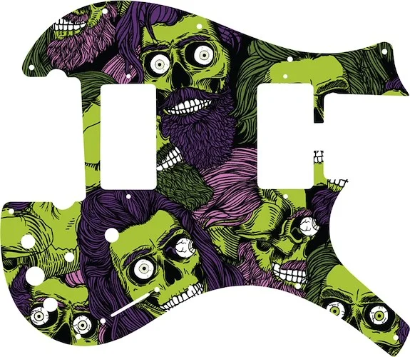 WD Custom Pickguard For Parker Dual Humbucker Nitefly M #GHA02 Zombeard Graphic
