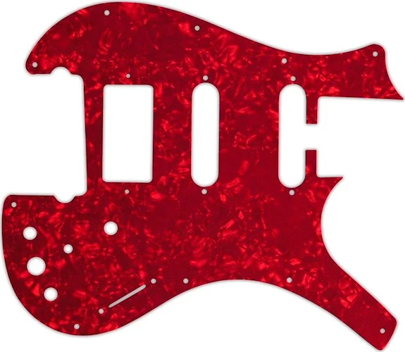 WD Custom Pickguard For Parker Dual Single Coil, Single Humbucker Nitefly SA #28R Red Pearl/White/Bl