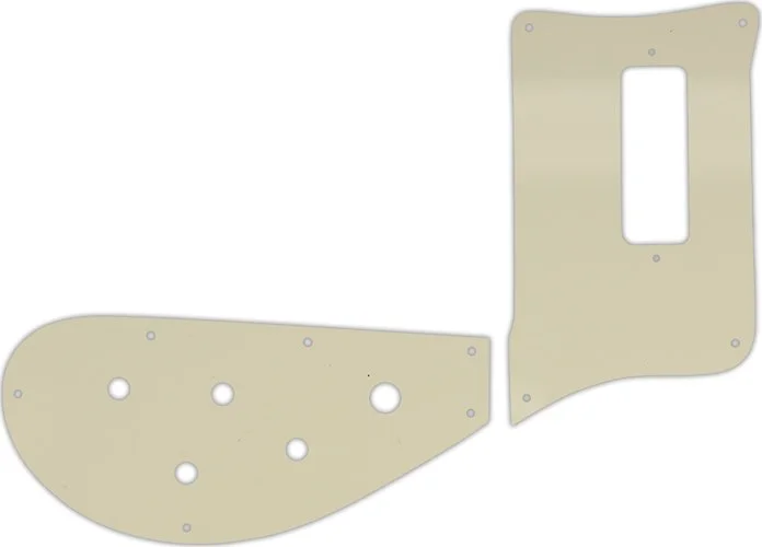 WD Custom Pickguard For Rickenbacker 4003 Bass #55 Parchment 3 Ply