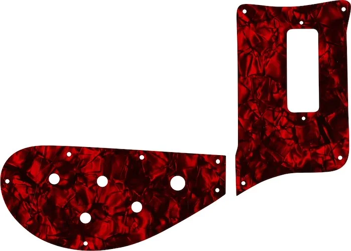 WD Custom Pickguard For Rickenbacker 4003 Bass #28DRP Dark Red Pearl/Black/White/Black