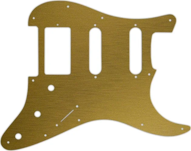 WD Custom Pickguard For Single Humbucker, Dual Single Coil Fender Stratocaster #14 Simulated Brushed