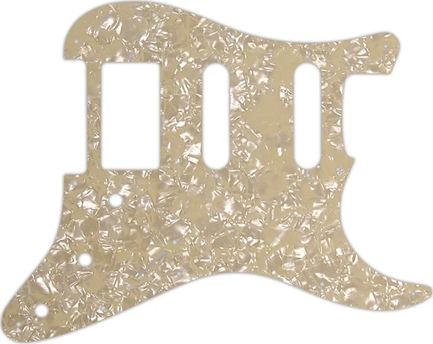 WD Custom Pickguard For Single Humbucker, Dual Single Coil Fender Stratocaster #28C Cream Pearl/Crea