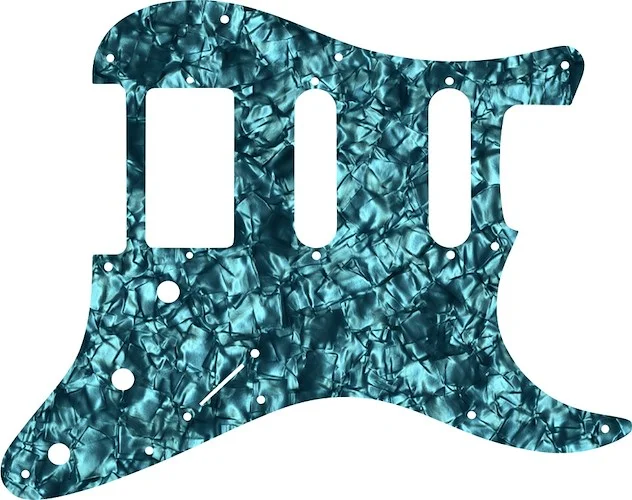 WD Custom Pickguard For Single Humbucker, Dual Single Coil Fender Stratocaster #28AQ Aqua Pearl/Black/White/Black