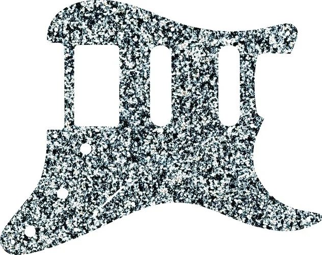 WD Custom Pickguard For Single Humbucker, Dual Single Coil Fender Stratocaster #60SS Silver Sparkle 