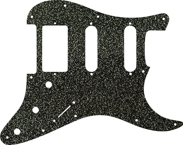 WD Custom Pickguard For Single Humbucker, Dual Single Coil Fender Stratocaster #60BS Black Sparkle 