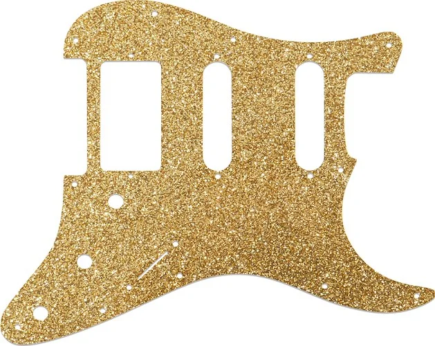 WD Custom Pickguard For Single Humbucker, Dual Single Coil Fender Stratocaster #60RGS Rose Gold Sparkle 