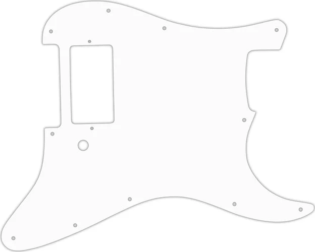 WD Custom Pickguard For Single Humbucker Fender Stratocaster #02 White