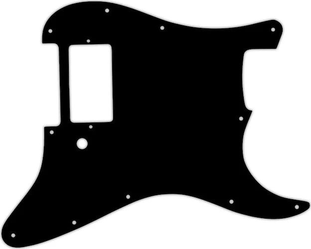 WD Custom Pickguard For Single Humbucker Fender Stratocaster #03 Black/White/Black
