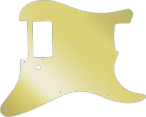 WD Custom Pickguard For Single Humbucker Fender Stratocaster #10GD Gold Mirror