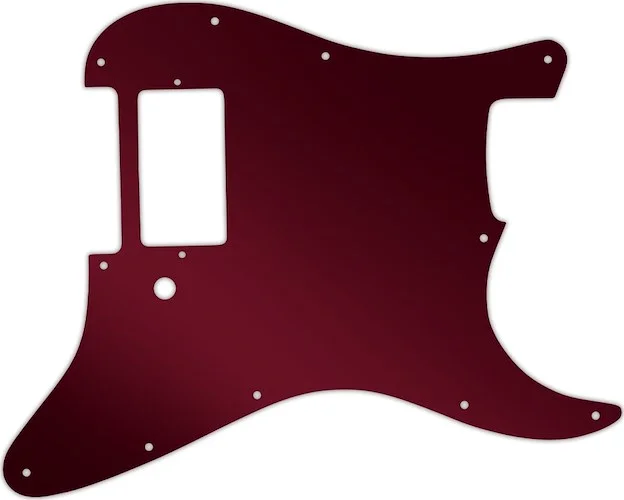 WD Custom Pickguard For Single Humbucker Fender Stratocaster #10R Red Mirror