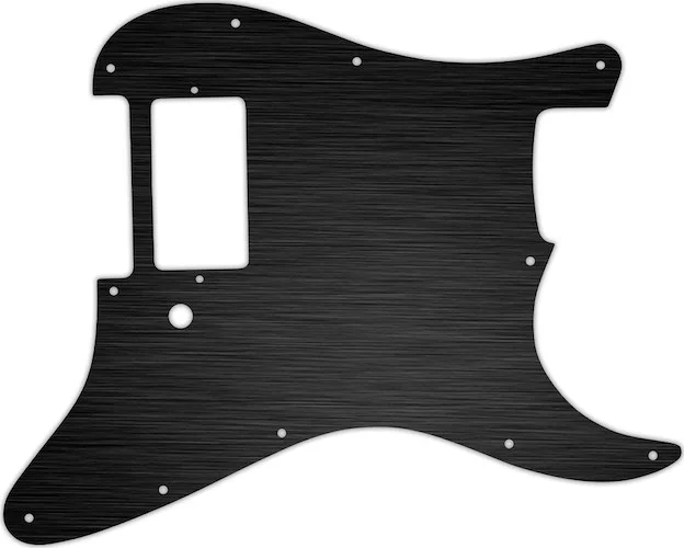 WD Custom Pickguard For Single Humbucker Fender Stratocaster #27 Simulated Black Anodized