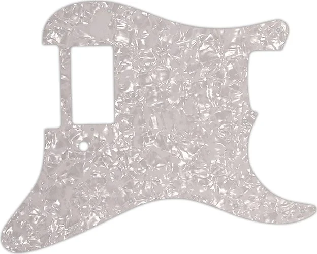 WD Custom Pickguard For Single Humbucker Fender Stratocaster #28 White Pearl/White/Black/White