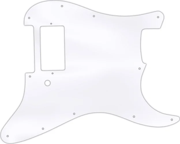 WD Custom Pickguard For Single Humbucker Fender Stratocaster #45 Clear Acrylic