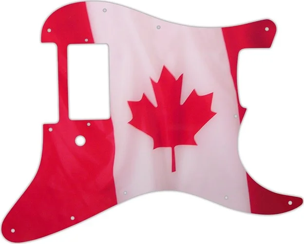 WD Custom Pickguard For Single Humbucker Fender Stratocaster #G11 Canadian Flag Graphic